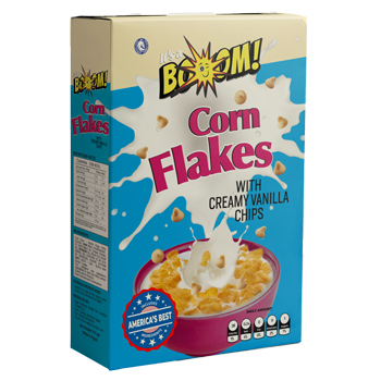 Corn Flakes with creamy vanilla chips